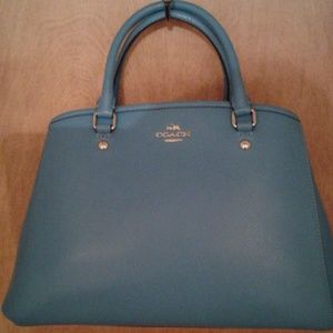 Blue Coach Handbag